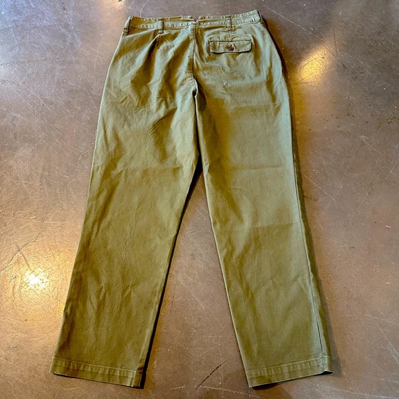 Alex Mill - Women’s Boy Pleated Pants - Chino - Deep Olive - Size 8 - NWT - Picture 4 of 13